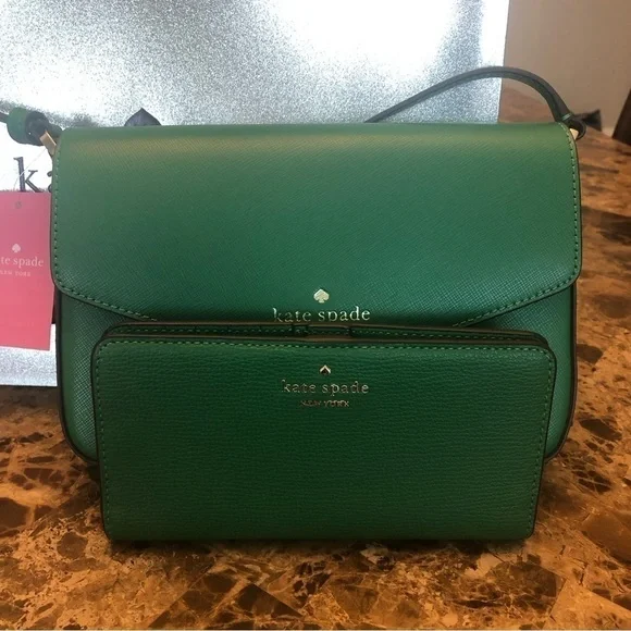 Kate Spade Leather Crossbody + Wallet - Picture 3 of 16